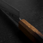 Sujihiki AUS-10 Nawame Damascus Yaki Urushi Handle 240mm-[Musashi]-[Japanese-Kitchen-Knives]