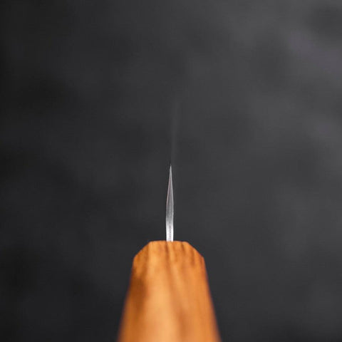 Sujihiki AUS-10 Tsuchime Damasco Mango de Roble 240mm