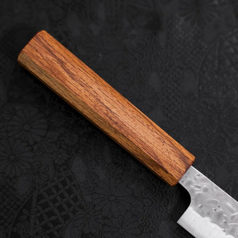Sujihiki AUS-10 Tsuchime Damasco Mango de Roble 240mm