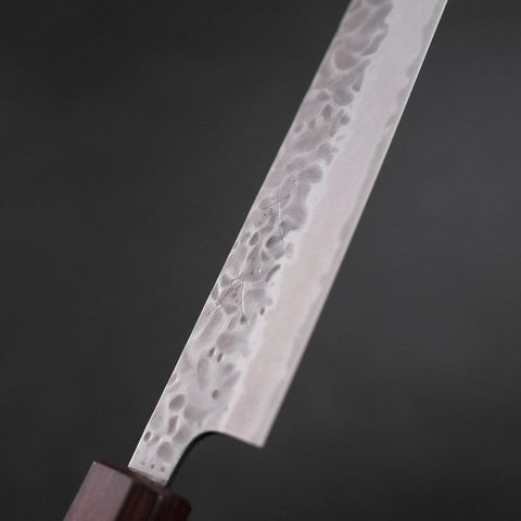 Sujihiki AUS-10 Tsuchime Damasco Mango Urushi Morado 240 mm