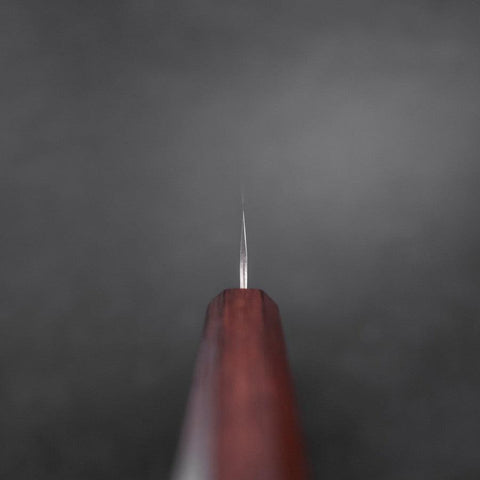 Sujihiki AUS-10 Tsuchime Damasco Mango Urushi Morado 240 mm