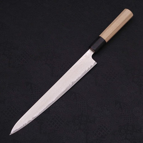 Sujihiki AUS-10 Wave Damascus Buffalo Magnolia Handle 240mm (9.4”)