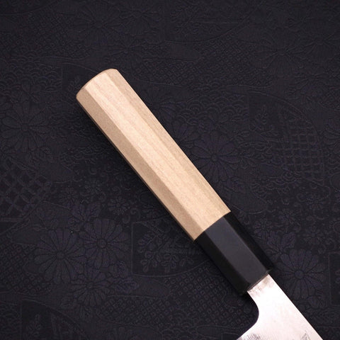 Sujihiki AUS-10 Wave Damascus Buffalo Magnolia Handle 240mm (9.4”)