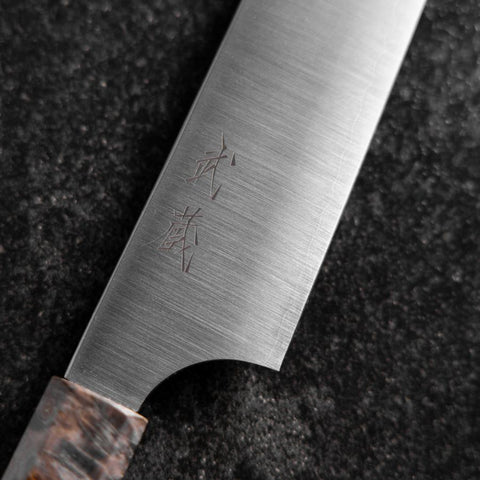 Sujihiki Blue Super Pulido Mango de Arce 270mm