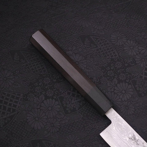 Sujihiki Blue Steel #2 Damasco Mango de Ébano con Cuerno de Búfalo 270mm