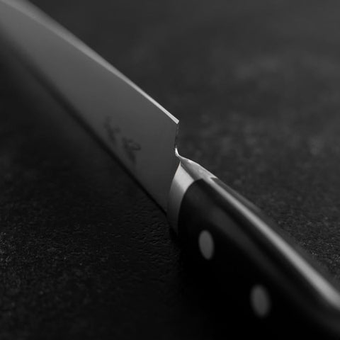 Sujihiki Molybdenum Polished Western Black Handle 210mm (8.3”)-[Musashi]-[Japanese-Kitchen-Knives]