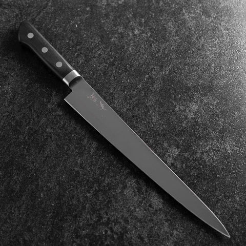 Sujihiki Molybdenum Polished Western Black Handle 270mm (10.6”)-[Musashi]-[Japanese-Kitchen-Knives]