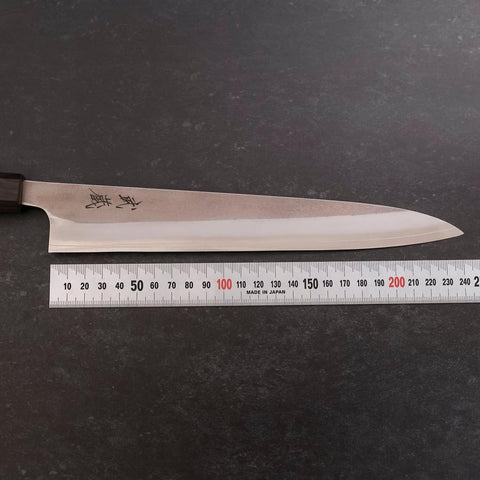 Sujihiki SKD11 Nashiji Ebony Handle 240mm-[Musashi]-[Japanese-Kitchen-Knives]