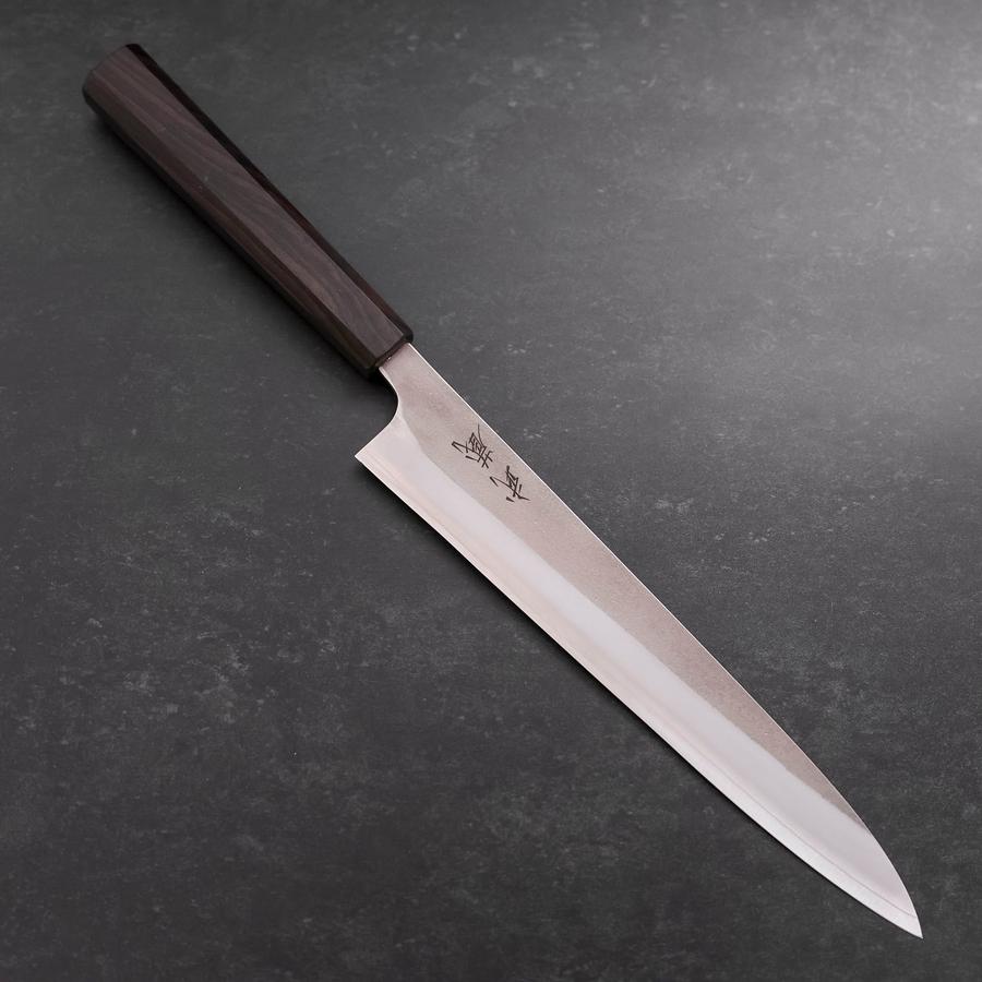 Sujihiki SKD11 Nashiji Ebony Handle 240mm-[Musashi]-[Japanese-Kitchen-Knives]