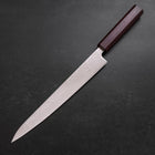 Sujihiki SLD Damascus Purple Urushi Handle 240mm-[Musashi]-[Japanese-Kitchen-Knives]