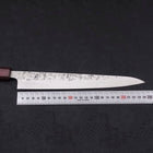 Sujihiki SLD Nashiji Washi Purple Urushi Handle 240mm (9.4”)-[Musashi]-[Japanese-Kitchen-Knives]