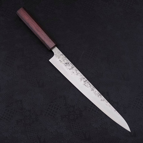 Sujihiki SLD Nashiji Washi Purple Urushi Handle 240mm (9.4”)