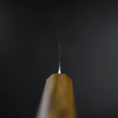 Sujihiki SLD Wave Damascus Oak Handle 240mm-[Musashi]-[Japanese-Kitchen-Knives]