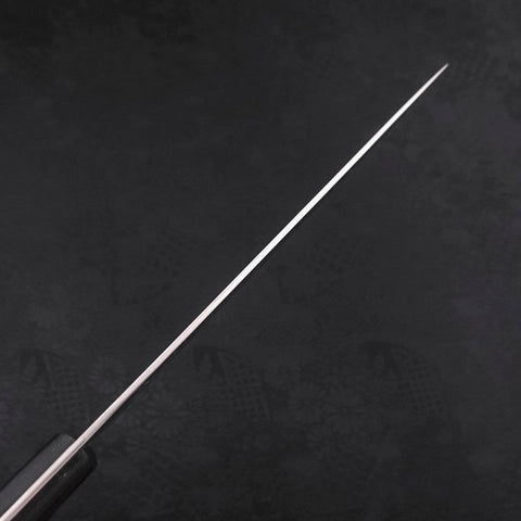 Sujihiki Silver Steel #3 Polished Western Black Handle 210mm-[Musashi]-[Japanese-Kitchen-Knives]