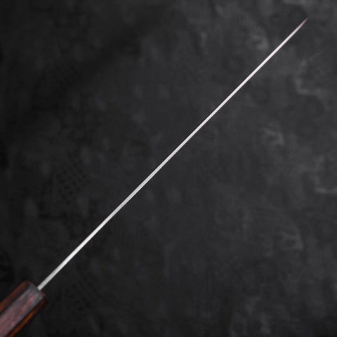 Sujihiki Stainless Clad Blue Super Polished Sumi Urushi Handle 240mm-[Musashi]-[Japanese-Kitchen-Knives]