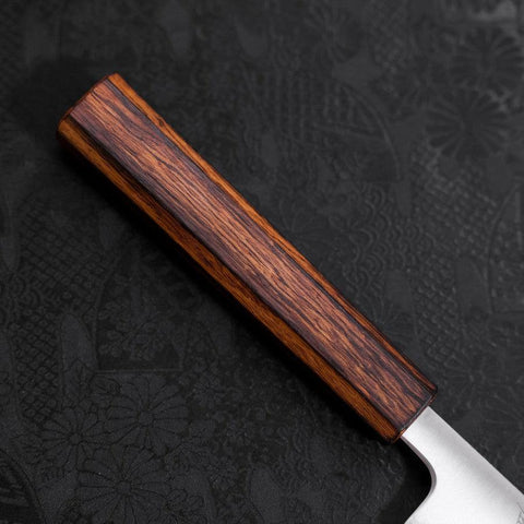 Sujihiki Stainless Clad Blue Super Polished Sumi Urushi Handle 240mm-[Musashi]-[Japanese-Kitchen-Knives]