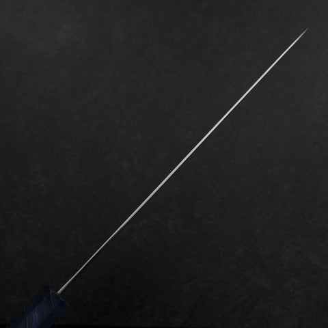 Sujihiki VG-10 Damascus Blue Birch Handle 240mm (9.4”)-[Musashi]-[Japanese-Kitchen-Knives]