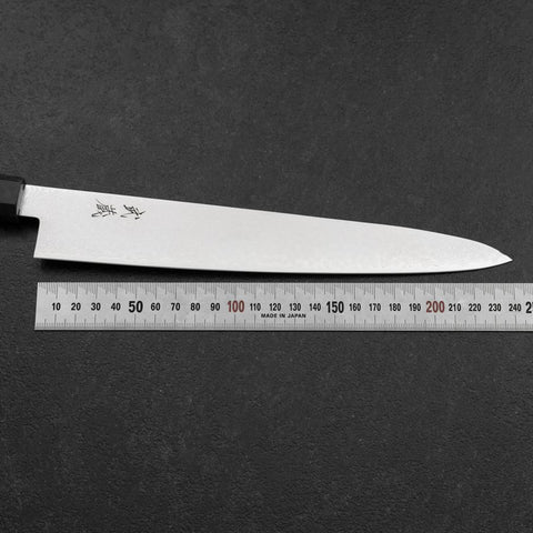 Sujihiki VG-10 Damascus Blue Birch Handle 240mm (9.4”)-[Musashi]-[Japanese-Kitchen-Knives]