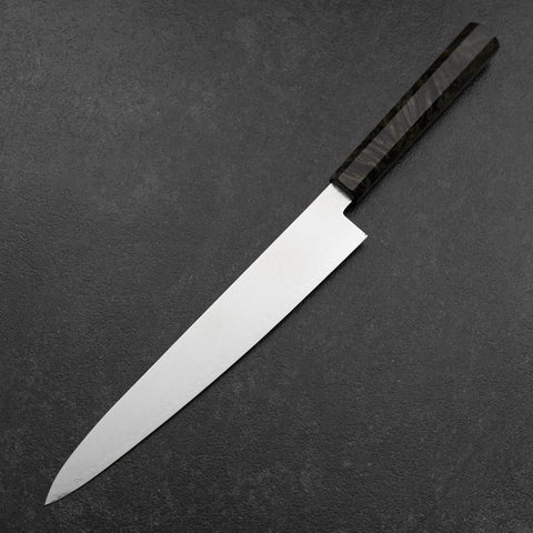 Sujihiki VG-10 Damascus Gray Birch Handle 240mm (9.4”)-[Musashi]-[Japanese-Kitchen-Knives]