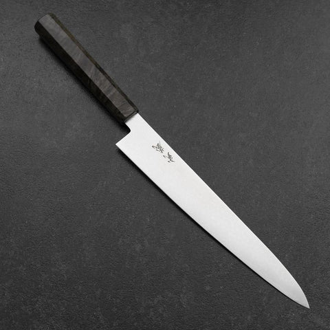 Sujihiki VG-10 Damascus Gray Birch Handle 240mm (9.4”)-[Musashi]-[Japanese-Kitchen-Knives]