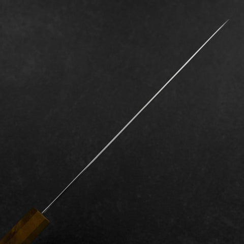 Sujihiki VG-10 Damascus Yellow-Brown Birch Handle 240mm (9.4”)-[Musashi]-[Japanese-Kitchen-Knives]