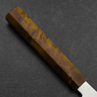 Sujihiki VG-10 Damascus Yellow-Brown Birch Handle 240mm (9.4”)-[Musashi]-[Japanese-Kitchen-Knives]