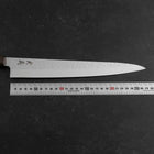 Sujihiki VG-10 Tsuchime Damascus Ashwood Handle 270mm (10.6”)-[Musashi]-[Japanese-Kitchen-Knives]