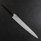 Sujihiki VG-10 Tsuchime Damascus Ashwood Handle 270mm (10.6”)-[Musashi]-[Japanese-Kitchen-Knives]