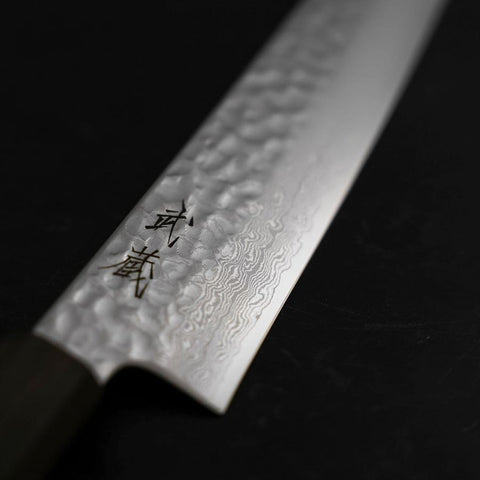 Sujihiki VG-10 Tsuchime Damascus Ashwood Handle 270mm (10.6”)