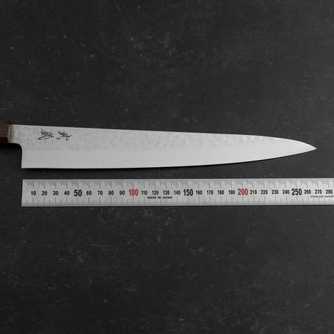 Sujihiki VG-10 Tsuchime Damascus Ashwood Handle 270mm (10.6”)
