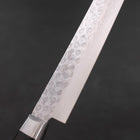 Sujihiki VG-10 Tsuchime Damascus Black Western Handle 245mm-[Musashi]-[Japanese-Kitchen-Knives]