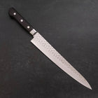 Sujihiki VG-10 Tsuchime Damascus Black Western Handle 245mm-[Musashi]-[Japanese-Kitchen-Knives]