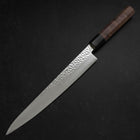 Sujihiki VG-10 Tsuchime Damascus Walnut Handle 240mm-[Musashi]-[Japanese-Kitchen-Knives]