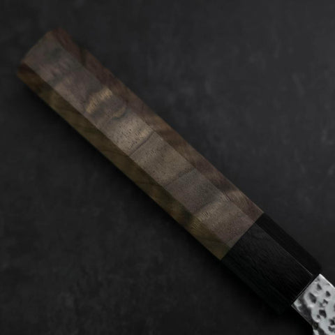 Sujihiki VG-10 Tsuchime Damascus Walnut Handle 240mm-[Musashi]-[Japanese-Kitchen-Knives]