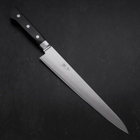 Sujihiki VG-5 Damascus Black Western Handle 235mm-[Musashi]-[Japanese-Kitchen-Knives]