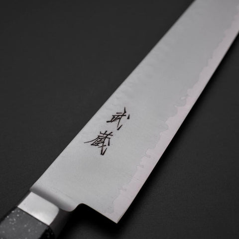Sujihiki VG-5 Tsuchime Western Black Marble Handle 240mm-[Musashi]-[Japanese-Kitchen-Knives]