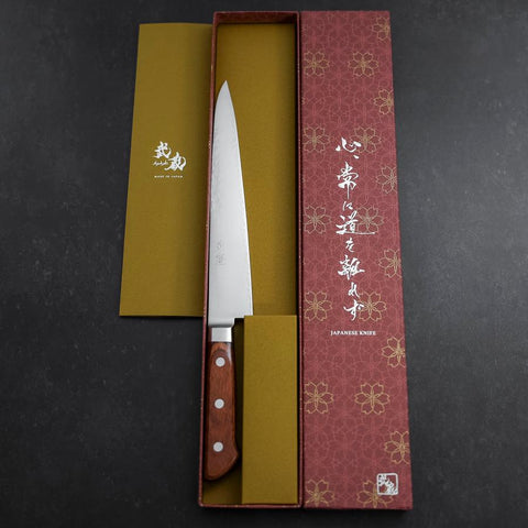Sujihiki VG-5 Tsuchime Western Handle 210mm (8.3”)-[Musashi]-[Japanese-Kitchen-Knives]