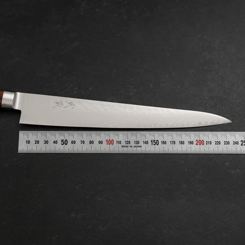 Sujihiki VG-5 Tsuchime Western Handle 240mm (9.4”)-[Musashi]-[Japanese-Kitchen-Knives]