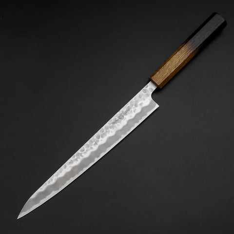 Sujihiki White Steel #2 Tsuchime Mango Yaki Urushi 240 mm
