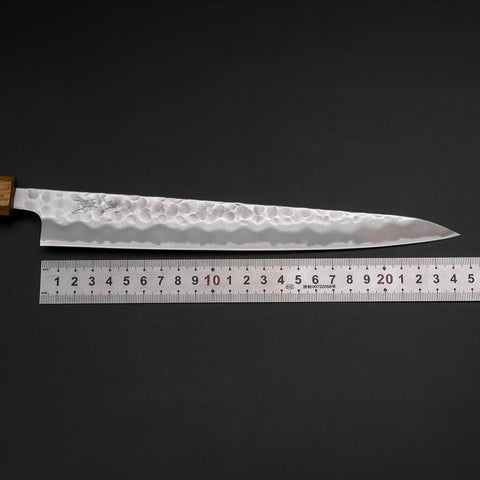 Sujihiki White Steel #2 Tsuchime Mango Yaki Urushi 240 mm