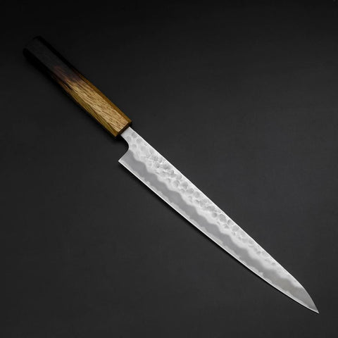 Sujihiki White Steel #2 Tsuchime Yaki Urushi Handle 240mm (9.4”)