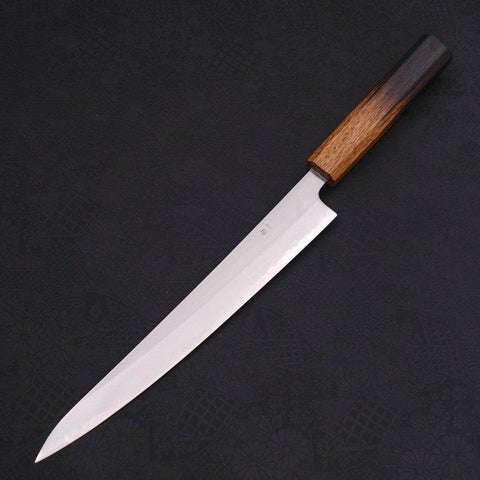 Sujihiki White Steel #1 Yaki Urushi Handle 240mm-[Musashi]-[Japanese-Kitchen-Knives]