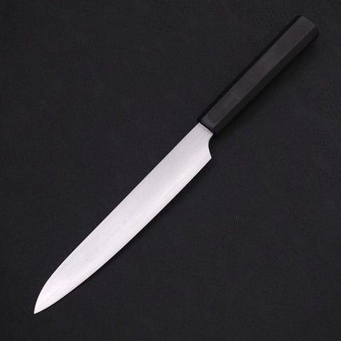 Sujihiki White Steel #2 Super Polished Buffalo Ebony Handle 170mm-[Musashi]-[Japanese-Kitchen-Knives]