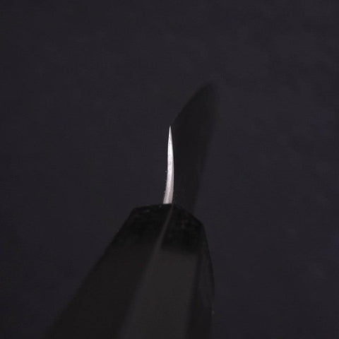 Sujihiki White Steel #2 Super Polished Buffalo Ebony Handle 170mm-[Musashi]-[Japanese-Kitchen-Knives]