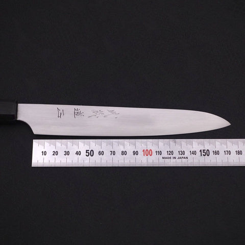 Sujihiki White Steel #2 Super Polished Buffalo Ebony Handle 170mm-[Musashi]-[Japanese-Kitchen-Knives]