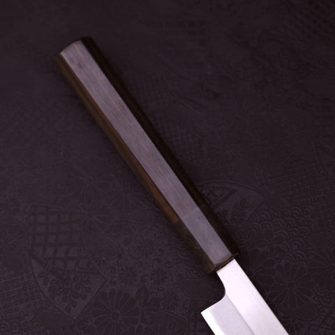 Takohiki Stainless Clad Blue Steel #2 Buffalo Ebony Handle 360mm-[Musashi]-[Japanese-Kitchen-Knives]
