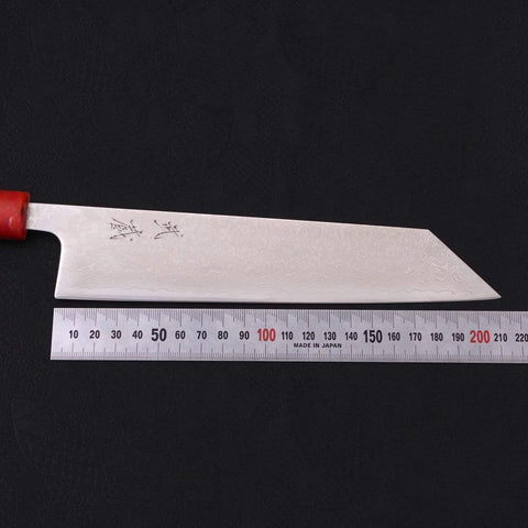 Tsushima Knife Kiritsuke VG-10 Damascus Ocean Red Handle 210mm-[Musashi]-[Japanese-Kitchen-Knives]