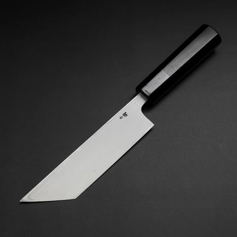 Unagisaki (Edo) Blue Steel #2 Hon-Kasumi Buffalo Ebony Handle 150mm (5.9”)