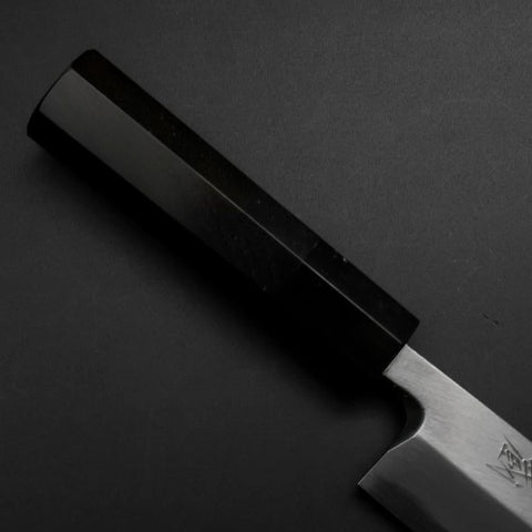 Unagisaki (Edo) Blue Steel #2 Hon-Kasumi Buffalo Ebony Handle 150mm (5.9”)