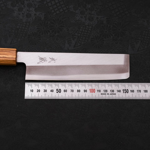 Usuba SK Steel Kasumi Oak Handle 150mm (5.9”)-[Musashi]-[Japanese-Kitchen-Knives]
